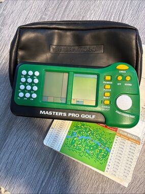 Vintage Masters Pro Golf Hand Held video Game.